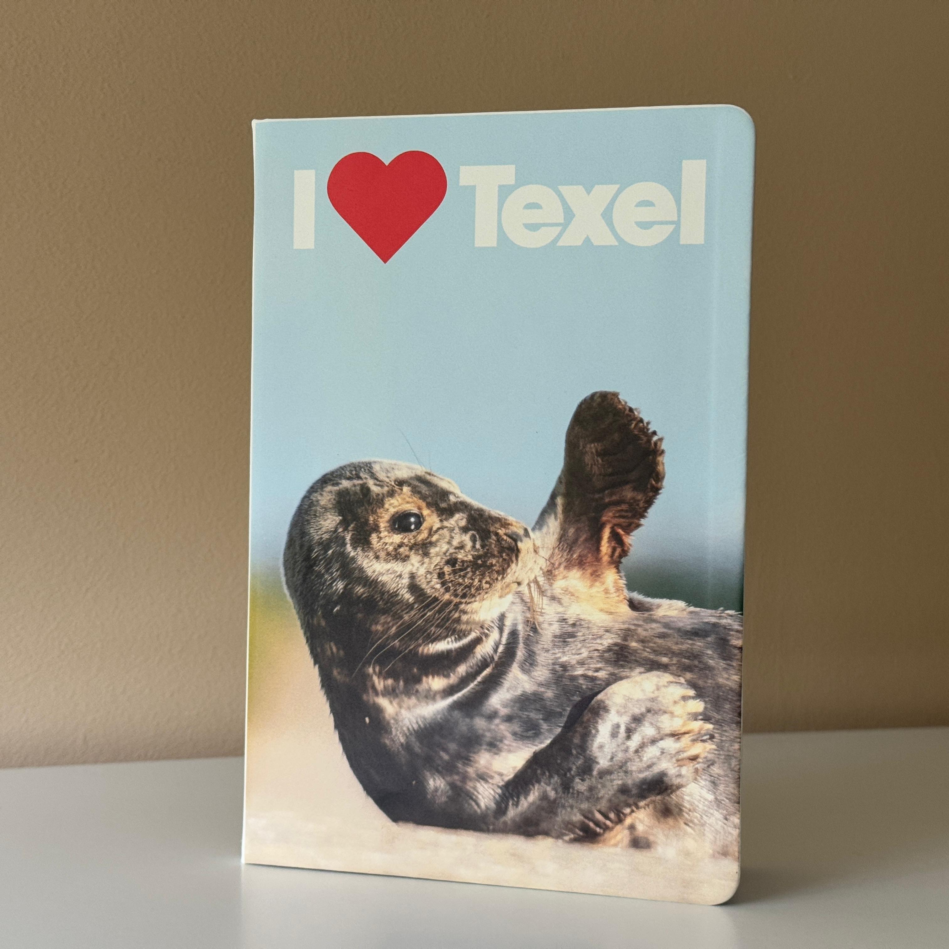 Notitieboek A5 – I ❤️ Texel met Zeehond